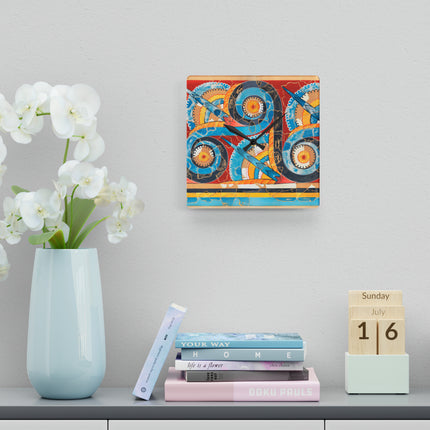 Reproduction of S-Spiral Frieze by Emile Gilliéron Acrylic Wall Clock, Round and Square