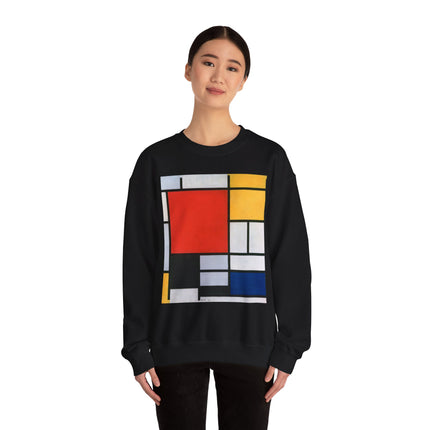 Composition with Red, Yellow, Blue, and Black by Piet Mondrian Heavy Blend™ Crewneck Sweatshirt