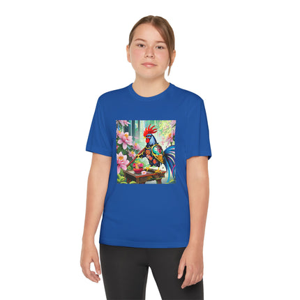 Cyberpunk Rooster Youth Competitor Tee