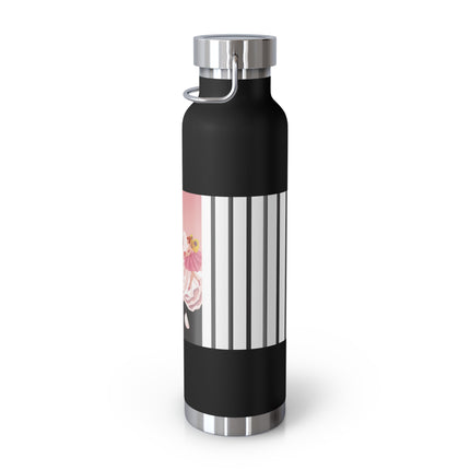 Pierrot & Fairies Dressed in Pink by Sofia Chiostri Copper Vacuum Insulated Bottle, 22oz