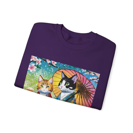 Kimono Kitties Unisex Heavy Blend™ Crewneck Sweatshirt