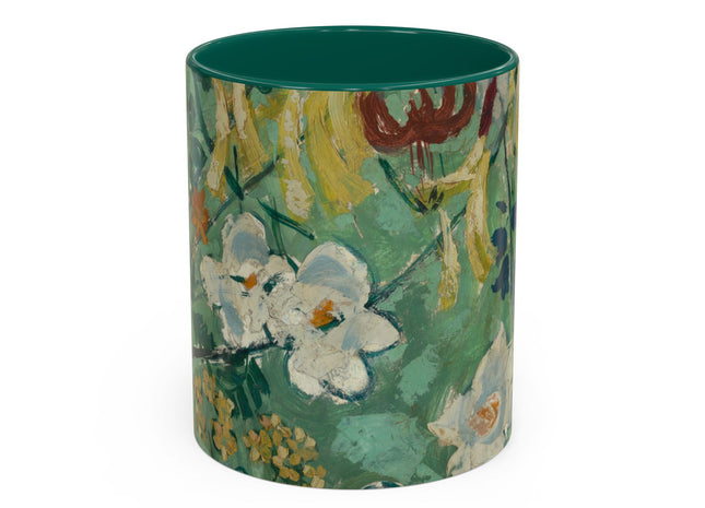 Flowers by August Babberger Colorful Mugs (11oz, 15oz)