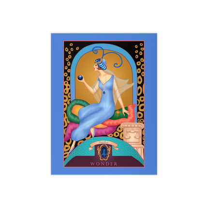 September & Sapphire Ceramic Tile — Gem Series by Sofia Chiostri