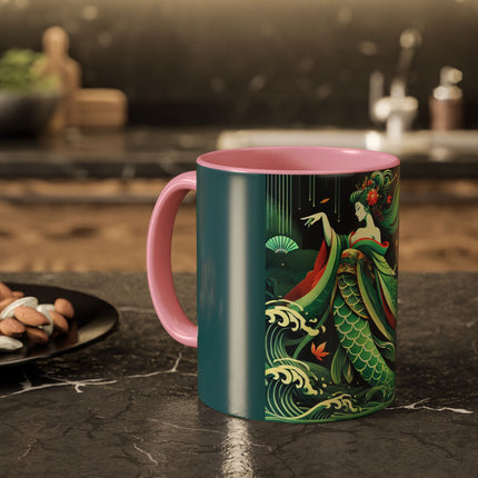 Mermaid Queen Rising from the Deep Colorful Mugs (11oz, 15oz)