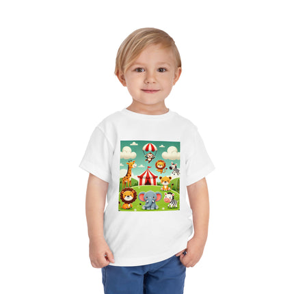 Whimsical Circus Friends Toddler Short Sleeve Tee
