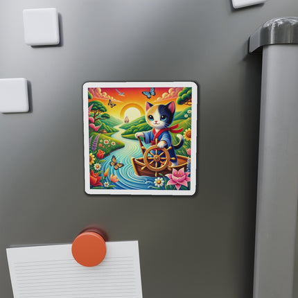 Sailor Kitten’s River Adventure Die-Cut Magnets (5 Sizes)
