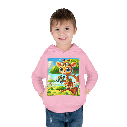 Giraffe Lookout Toddler Pullover Fleece Hoodie