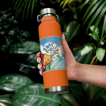 Fairy and Dapper Chick Copper Vacuum Insulated Bottle, 22 oz