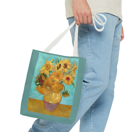 Vase with Twelve Sunflowers by Vincent Van Gogh Tote Bag (AOP)