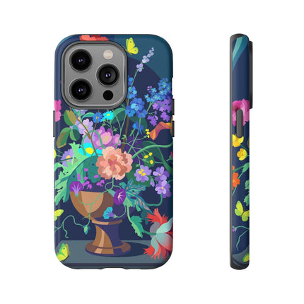 Midnight Floral Reverie Phone Case – Vibrant Bloom & Enchanted Beauty
