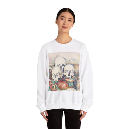 The Three Skulls by Paul Cézanne Unisex Heavy Blend™ Crewneck Sweatshirt