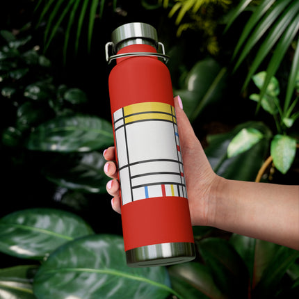 Place de la Concorde by Piet Mondrian Copper Vacuum Insulated Bottle, 22oz