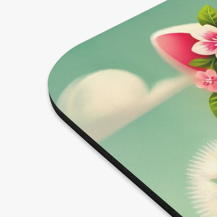 Geisha Kitten and the Dandelion Wish Mouse Pad – Gentle Wishes & Quiet Wonder