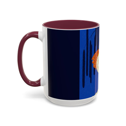 Celestial Melody Colorful Mug (11oz, 15oz) – Musical Grace, Starlit Beauty & Art Deco Elegance