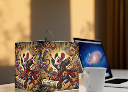 Theatrical Mouse on a Mission Light Cube Lamp