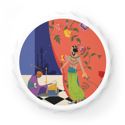 Midnight Arabian Reverie Bottle Opener – Exotic Elegance & Mystical Enchantment