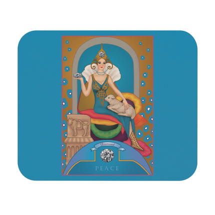 April & Diamond (from the Gem Series) by Sofia Chiostri Mouse Pad, Rectangle