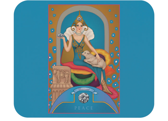 April & Diamond (from the Gem Series) by Sofia Chiostri Mouse Pad, Rectangle
