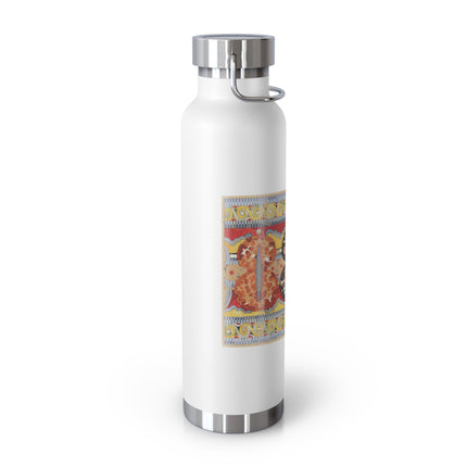 Reproduction of the Shield Frieze by Emile Gilliéron Copper Vacuum Insulated Bottle, 22oz