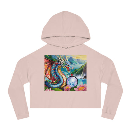 Wisdom's Guardian Cropped Hooded Sweatshirt