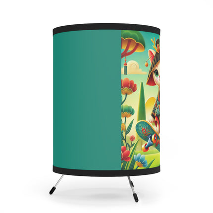 Dragon Dance on Wheels Tripod Lamp