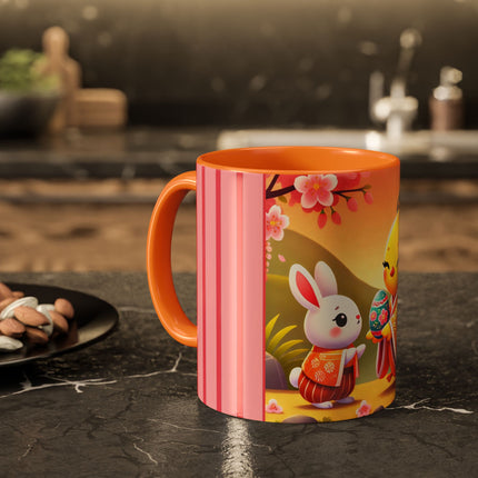 Whimsical Springtime Exchange Colorful Mugs (11oz, 15oz)
