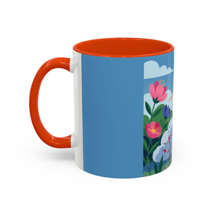 Garden Of New Beginnings Colorful Mugs – Art Deco Floral Elegance
