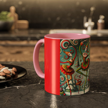 Christmas Ballet of the Absurd Colorful Mugs (11oz, 15oz)