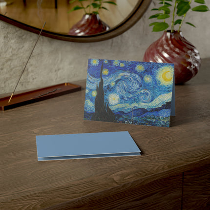 The Starry Night by Vincent Van Gogh Greeting Cards (1, 10, 30, and 50pcs)
