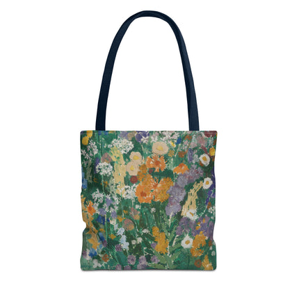 Flowers on the Mountain by August Babberger Tote Bag (AOP)
