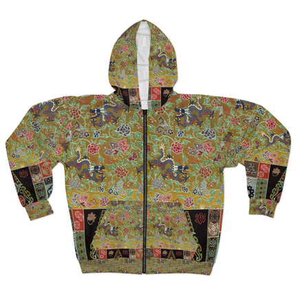 Chinois et Japonais 2 by Auguste Racinet Zip Hoodies (AOP)