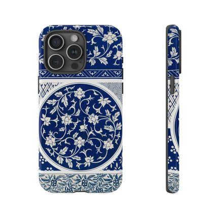 Blue Flower Pattern by Owen Jones Phone Cases