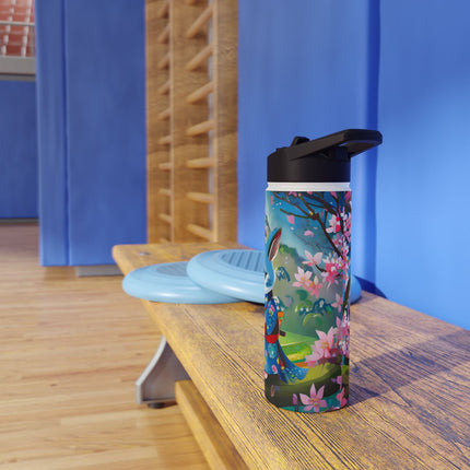 Fairy Animals Writing Wishes Stainless Steel Water Bottle