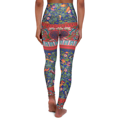 Chinese Ornament by Owen Jones High Waisted Yoga Leggings (AOP)