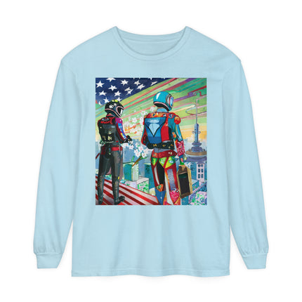 NSA Cyber Punk Computer Hacking Team Long Sleeve T-Shirt