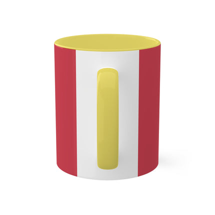 Wood for the Plum Tree by Tsukioka Yoshitoshi Colorful Mugs, 11oz