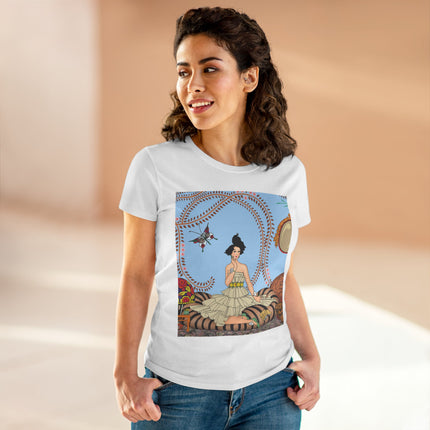 Minuit … ou l’appartement à la mode by George Barbier Women's Midweight Cotton Tee