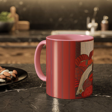 Les Coussins by Georges Lepape Colorful Mugs (11oz, 15oz)