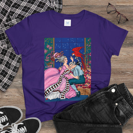 The Jealous Parrot by George Barbier Women's Midweight Cotton Tee