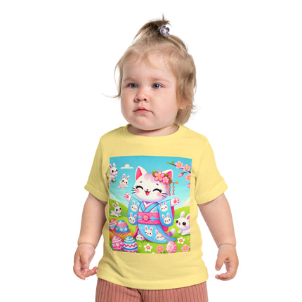 Springtime Kitten’s Easter Joy Baby Short Sleeve T-Shirt