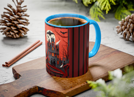 Halloween Night Scene Colorful Mugs (11oz, 15oz)