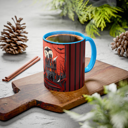 Halloween Night Scene Colorful Mugs (11oz, 15oz)