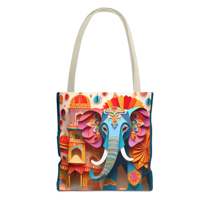 Elephant at an Autumn Festival Tote Bag (AOP)