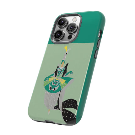 Peacock Dancer Phone Case – Opulent Glamour & Theatrical Elegance