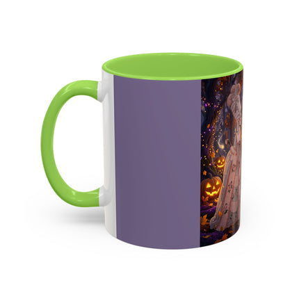 🎃🌙 The Midnight Court Of Pumpkin Grove Colorful Mug – Elegant Halloween Masquerade