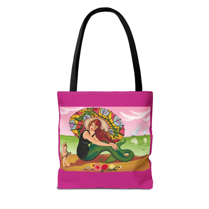 Mermaid Tote Bag with Art Deco Design