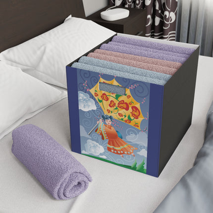 Flight of Blossoms Felt Storage Box