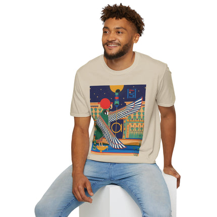 Winged Sun Disc & Falcon T-Shirt – Emblem of Hermes Trismegistus