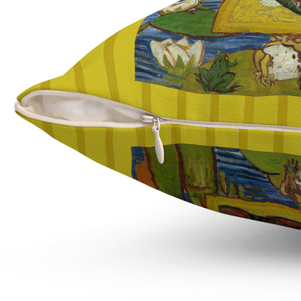 Courtesan (after Eisen) by Vincent Van Gogh Spun Polyester Square Pillow