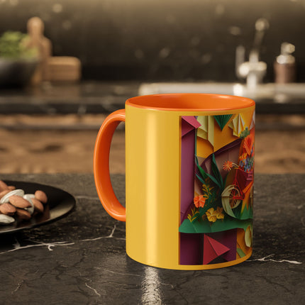 Origami Bicycle Colorful Mugs (11oz, 15oz)